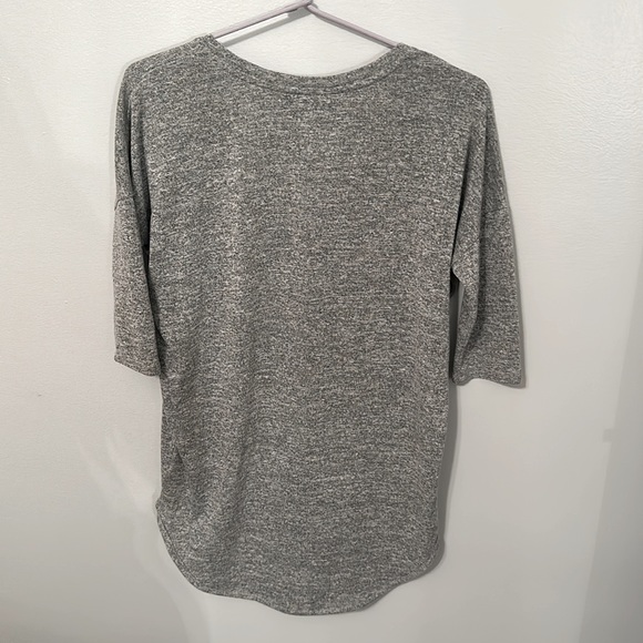 Express Heather gray 3/4 sleeve sweater - Picture 4 of 4